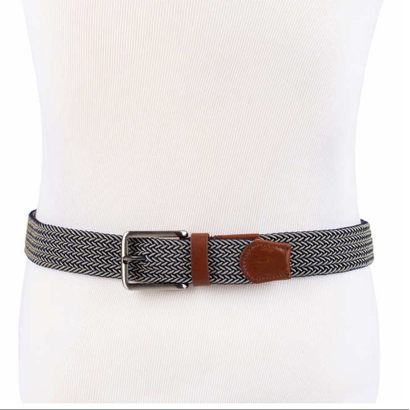 Tommy Bahama Men's Stretch Braided Belt, Blue - Picture 4 of 8